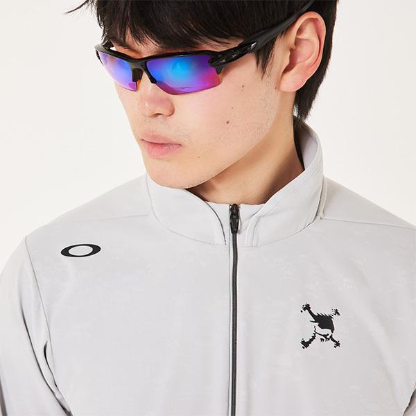 OAKLEY（オークリー） 長袖 ハーフジップ モックネックシャツ スカル