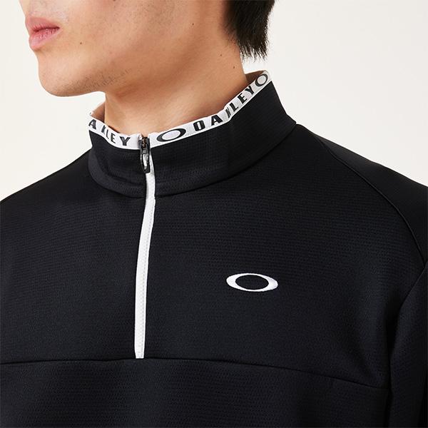 OAKLEY（オークリー） 長袖 ハーフジップシャツ プレザント 長袖モック