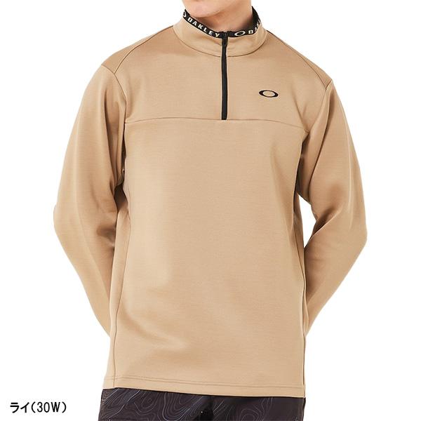 OAKLEY（オークリー） 長袖 ハーフジップシャツ プレザント 長袖モック