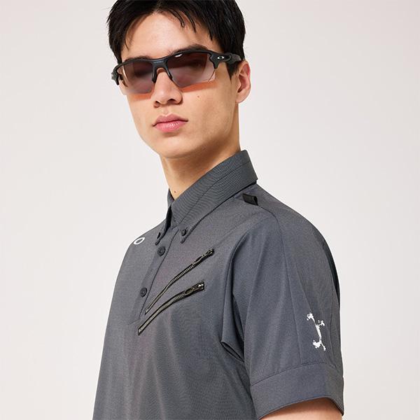 OAKLEY（オークリー） 半袖 ポロシャツ スカルクールストレッチクロウ