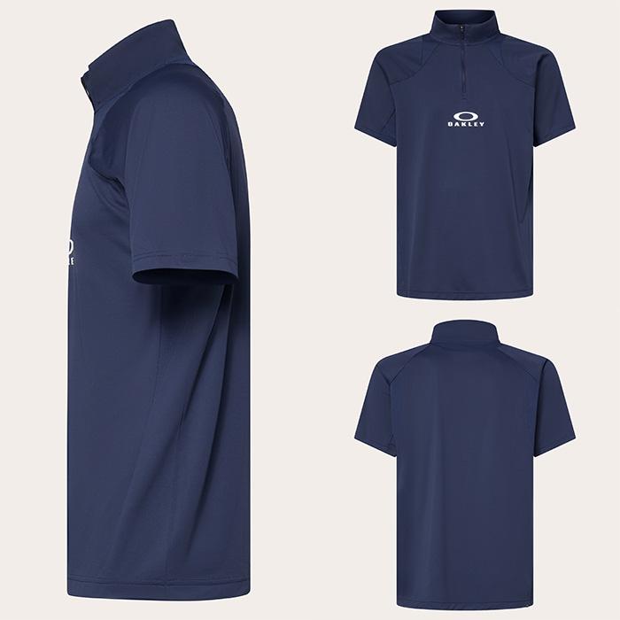 OAKLEY（オークリー） 半袖 モックネックシャツ ハーフジップシャツ