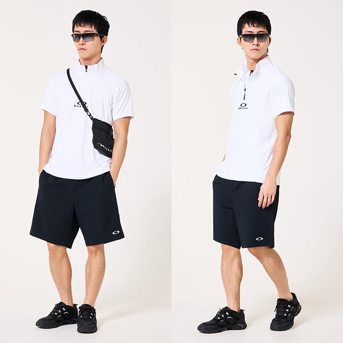 OAKLEY（オークリー） 半袖 モックネックシャツ ハーフジップシャツ