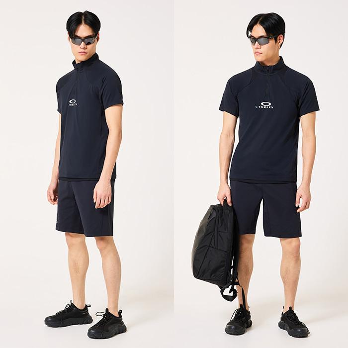 OAKLEY（オークリー） 半袖 モックネックシャツ ハーフジップシャツ