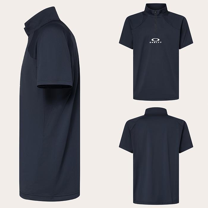 OAKLEY（オークリー） 半袖 モックネックシャツ ハーフジップシャツ
