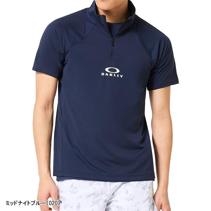 OAKLEY（オークリー） 半袖 モックネックシャツ ハーフジップシャツ