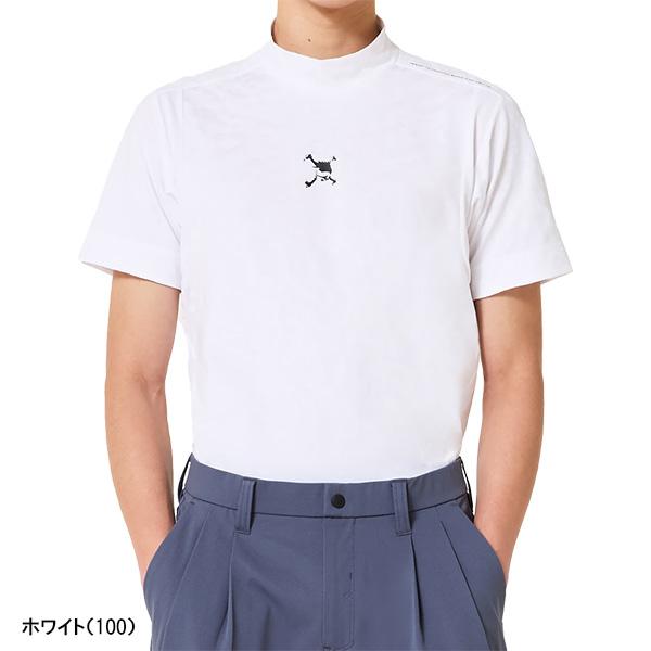 OAKLEY（オークリー） 半袖 モックネックシャツ スカルスポッティド