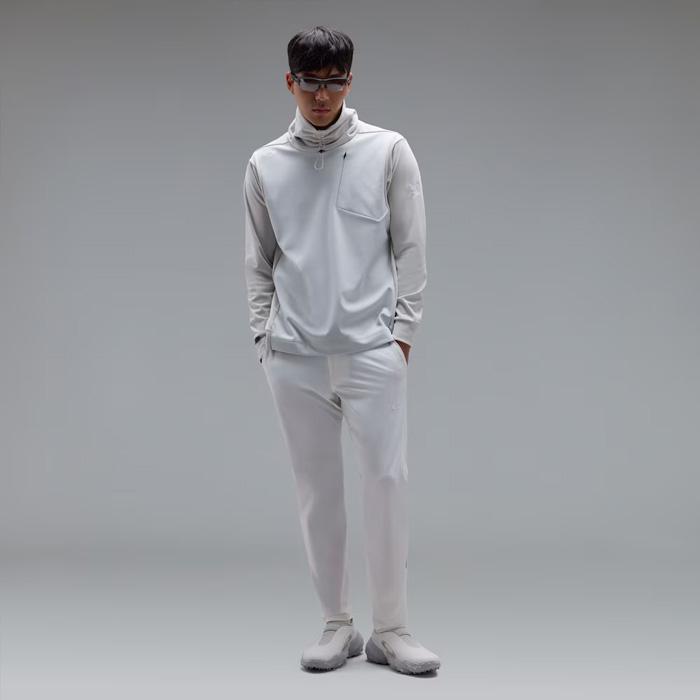 OAKLEY スカル 高機能 スウェットジョガー ゴルフウェア セットアップ L OAKLEY（オークリー） 長袖 スカル エンボスド LS ジップ モックシャツ