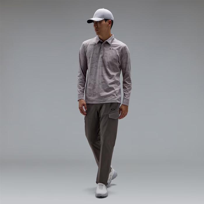 OAKLEY（オークリー） 長袖 デルタ ジャガード LS シャツ ゴルフウェア