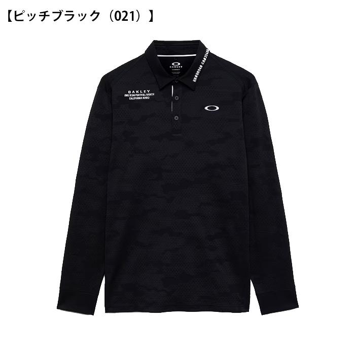 OAKLEY（オークリー） 長袖 デルタ ジャガード LS シャツ ゴルフウェア