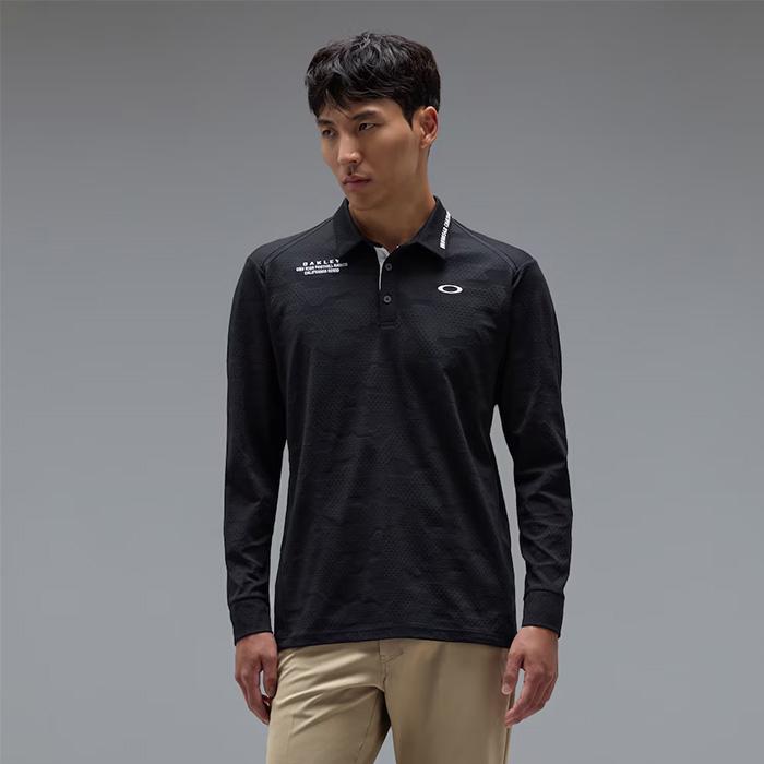 OAKLEY（オークリー） 長袖 デルタ ジャガード LS シャツ ゴルフウェア