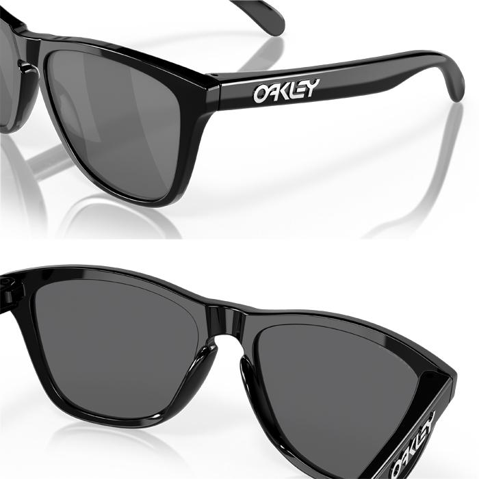 OAKLEY - オーク材ロバート・エドワード・リー 黒眼鏡 Frogskins (Low Bridge Fit) prizm black 水晶体 polished black ひな型 OO9245-6254 2026年ひな型 付属品