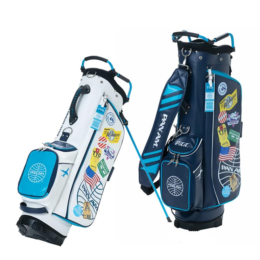PAN AM GOLF 9.0型 ローリング キャディバッグ PACB-01【パンナム航空 ...