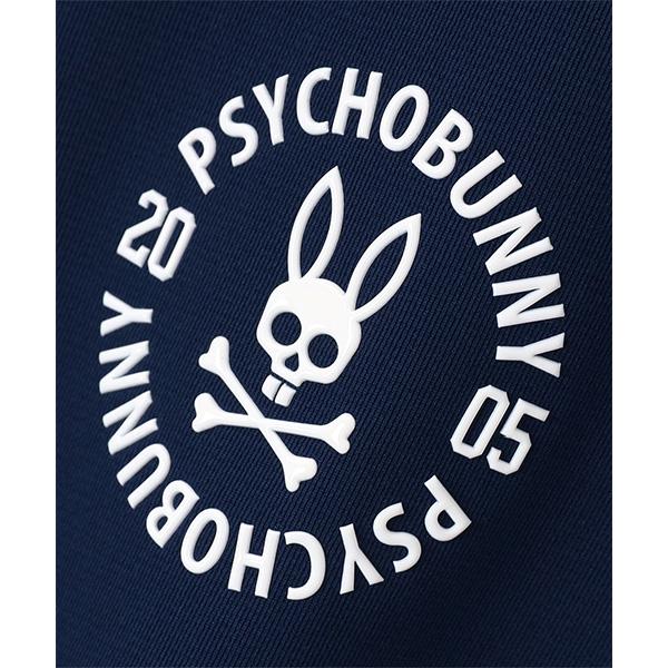 Psycho Bunny（サイコバニー） 半袖 モックネックシャツ サークルロゴ