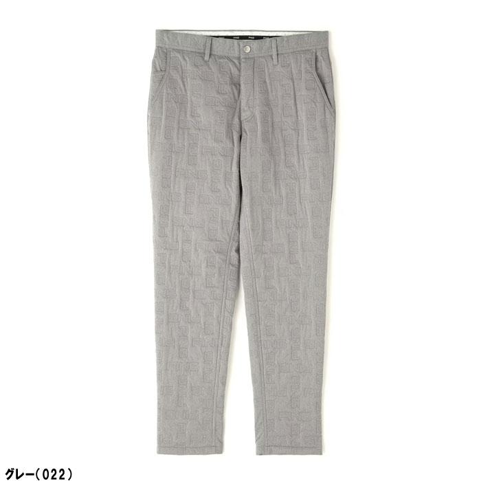 ピン　アパレル　ゴルフ　モノグラム柄　ストレッチパンツ　中綿　保温　防寒防風 ピン アパレル ゴルフ モノグラム柄 ストレッチパンツ 中綿 保温