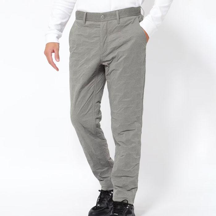 ピン　アパレル　ゴルフ　モノグラム柄　ストレッチパンツ　中綿　保温　防寒防風 ピン アパレル ゴルフ モノグラム柄 ストレッチパンツ 中綿 保温