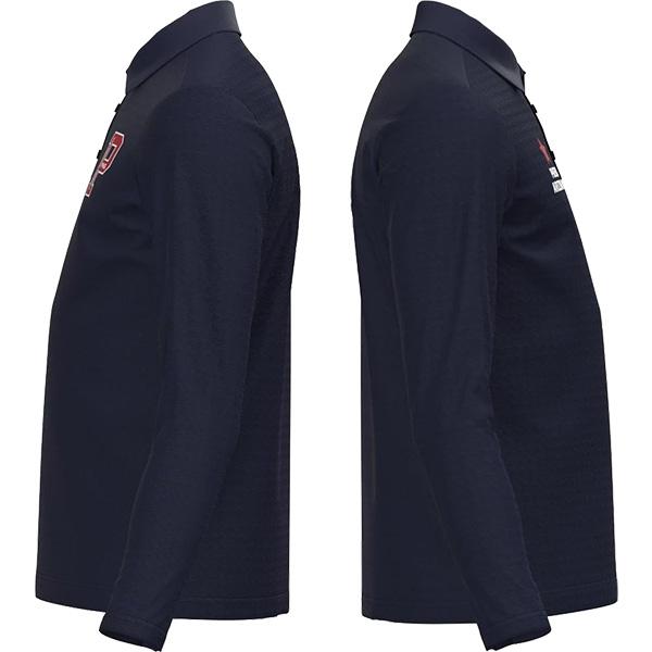 PING ピン ゴルフ 長袖 ポロシャツ 千鳥ジャカード 裏起毛 621