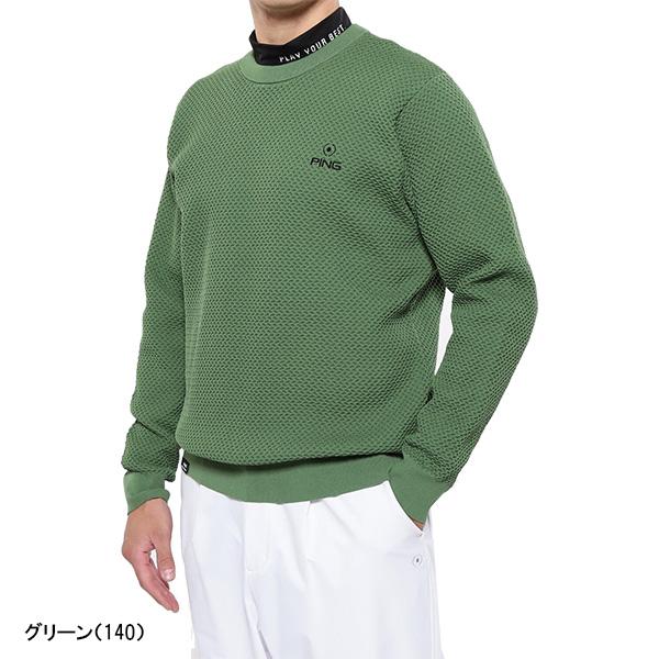 PING ピン アパレル ゴルフウェア 長袖 クルーネックニットプル PING ピン アパレル ゴルフウェア 長袖 クルーネックニットプル