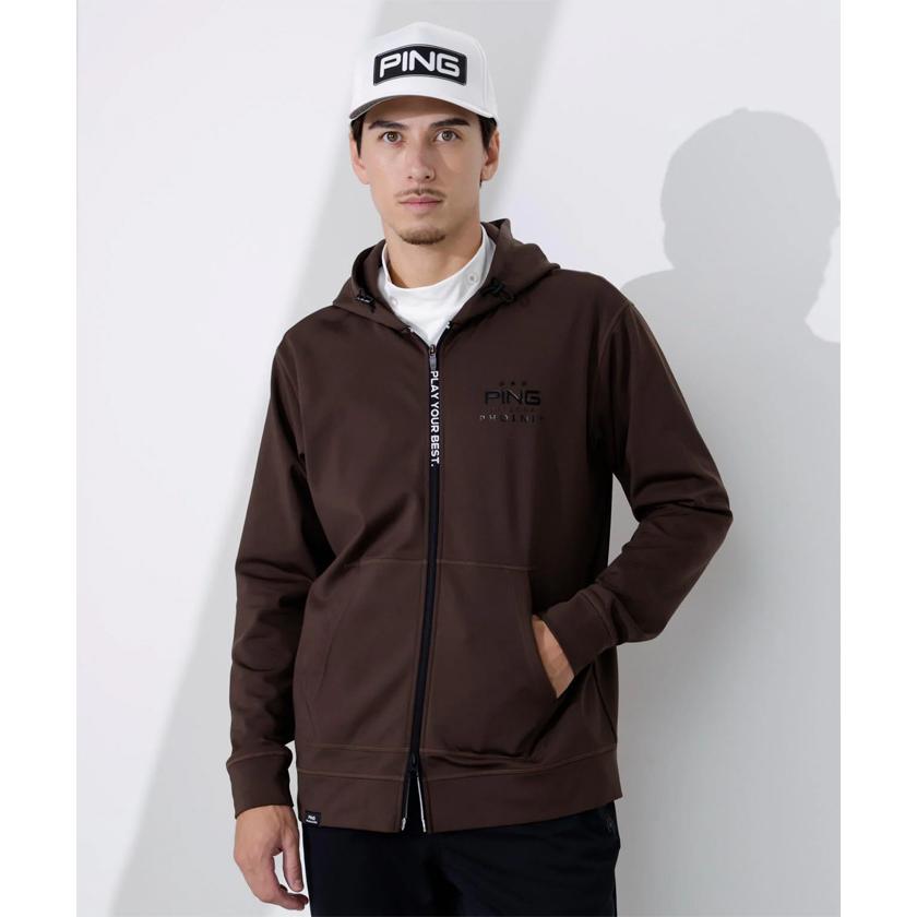 PING（ピン） ゴルフ ダンボールニット フルジップ スウェット