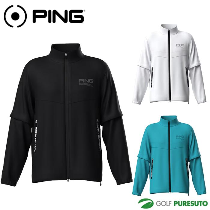 PING（ピン） ゴルフ 長袖 テラエステル ストレッチ 2WAY 撥水ブルゾン
