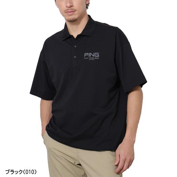 PING（ピン） ゴルフ 半袖 ポロシャツ クイックドライUV半袖カノコ