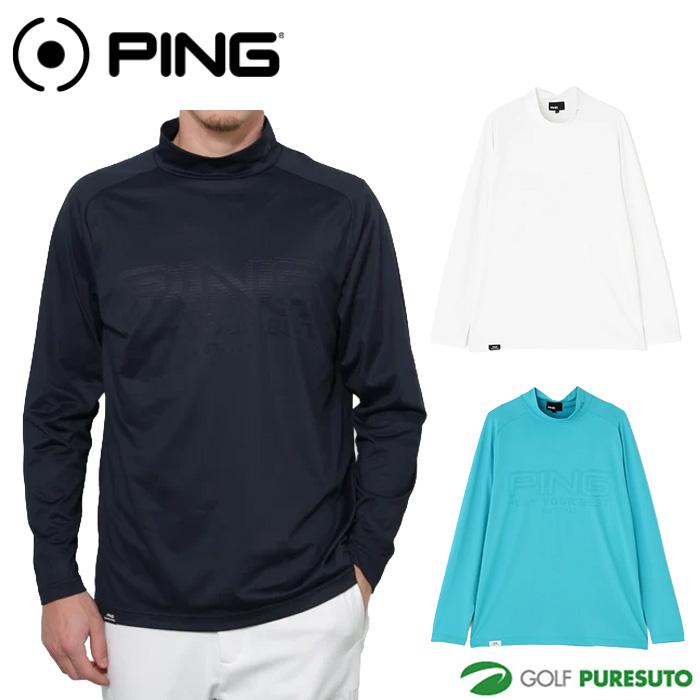 希少✨ Cph Golf ジーピーエフ ゴルフ 長袖 カットソーシャツ L PING（ピン） ゴルフ 長袖 パネル ジャカード ハイネック シャツ