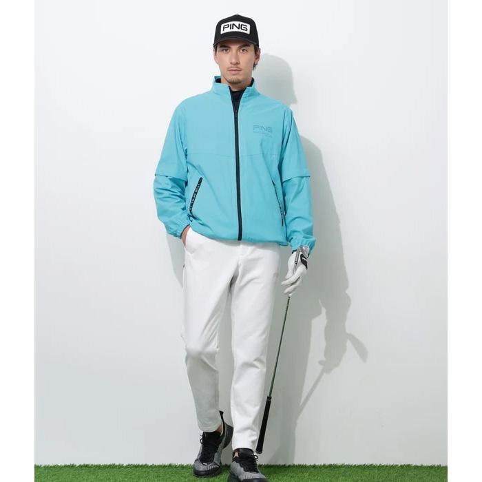 PING（ピン） ゴルフ 長袖 パネル ジャカード ハイネック シャツ