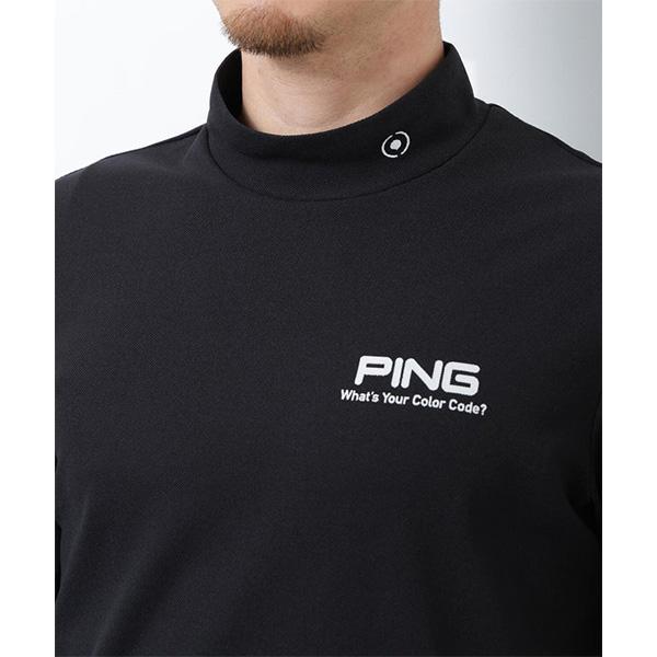 ピン PING 中綿 ハイネック カットソー メンズ ゴルフ シャツ PING（ピン） ゴルフ 半袖 ハイネックシャツ PEカノコ メンズ 621