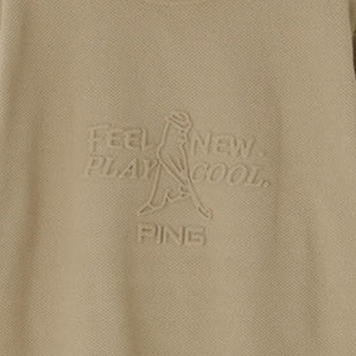PING（ピン） ゴルフ 半袖 Mr.PING エンボス ハイネック ニット NATIVE
