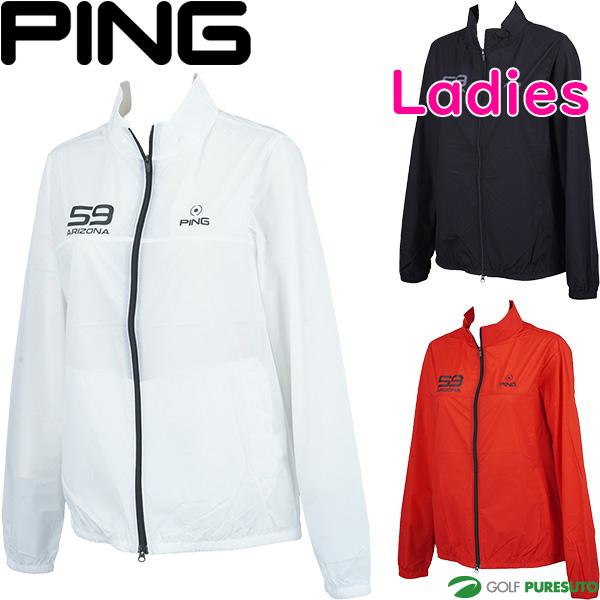 PING ピン 2022年モデル 薄手 ナイロン ジップ ジャケット LL PING（ピン） レディース アパレル ゴルフウェア 長袖 フルジップ