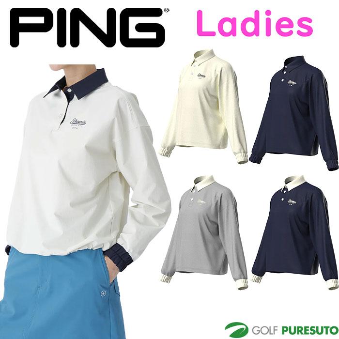 PING（ピン） レディース ゴルフ ストレッチ 布帛 長袖 プルオーバー