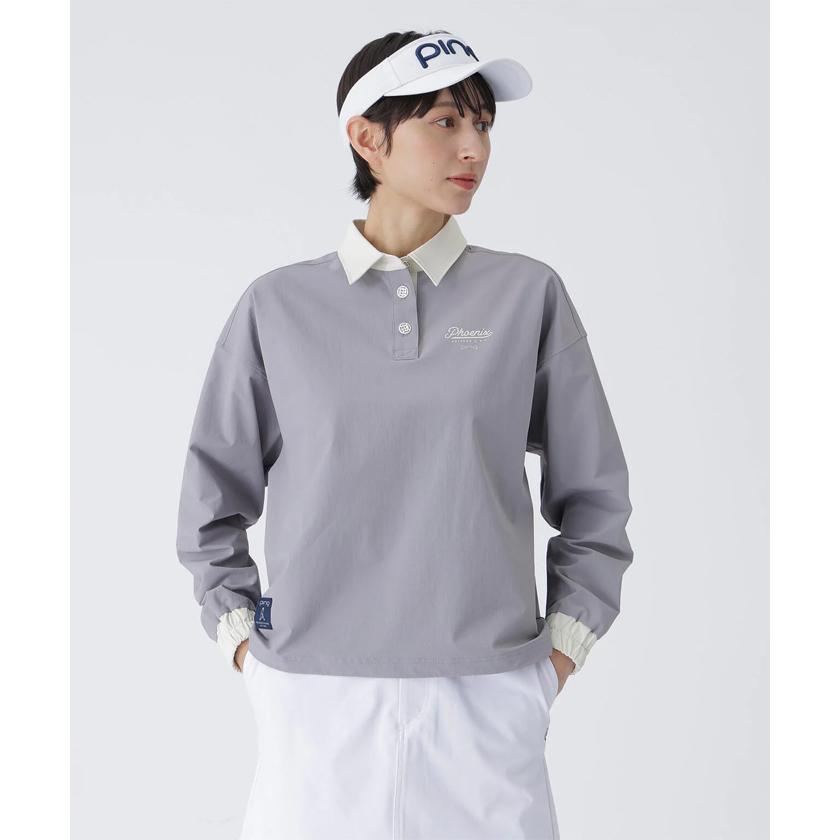 PING（ピン） レディース ゴルフ ストレッチ 布帛 長袖 プルオーバー