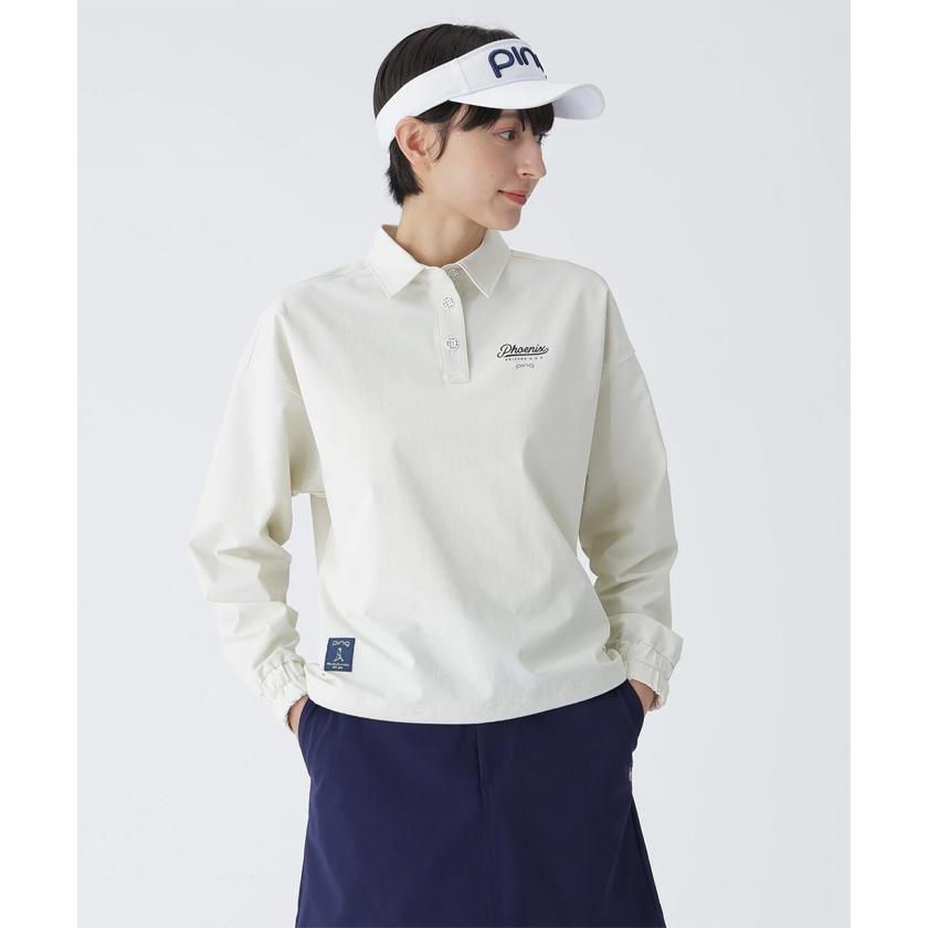 PING（ピン） レディース ゴルフ ストレッチ 布帛 長袖 プルオーバー