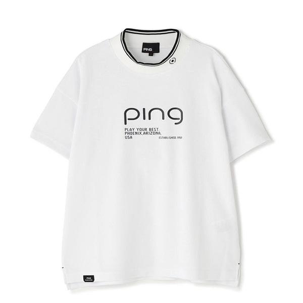 PING（ピン） レディース ゴルフ 半袖 変形カノコ半袖ハイネック
