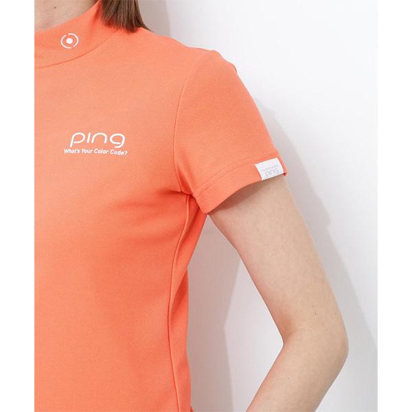 PING（ピン） レディース ゴルフ 半袖ハイネックシャツ PEカノコ 622