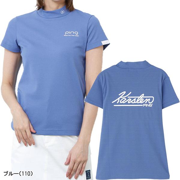 PING（ピン） レディース ゴルフ 半袖ハイネックシャツ PEカノコ 622