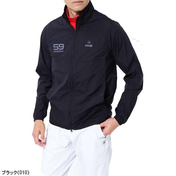 在庫処分 ピン アパレル ゴルフウェア 長袖 フルジップブルゾン 超軽量  