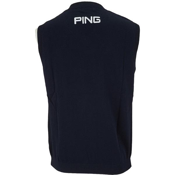 PING（ピン） アパレル ベスト ビッグロゴ Vネックニットベスト メンズ