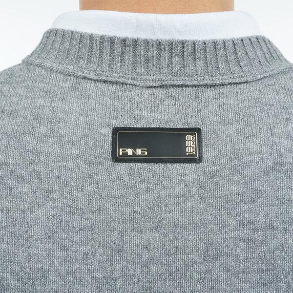 PING グレー セーター　カシミヤ PING（ピン） アパレル 長袖 カシミヤニット セーター メンズ 621