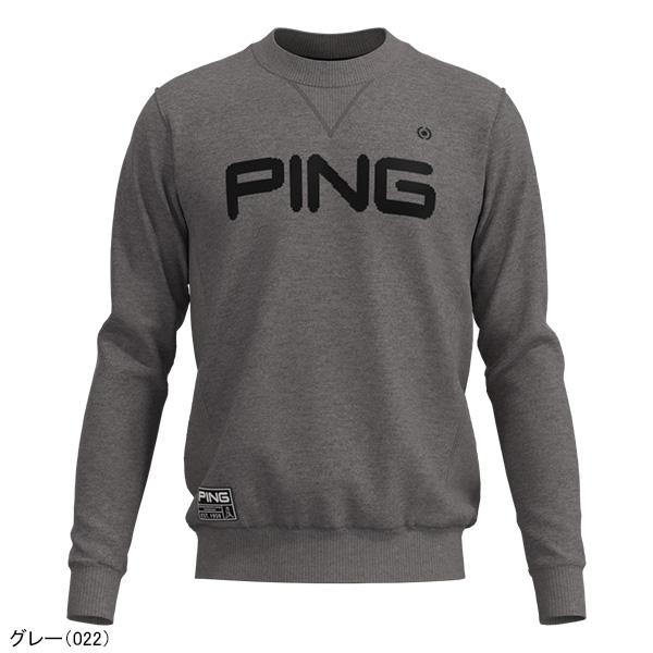 PING グレー セーター　カシミヤ PING（ピン） アパレル 長袖 カシミヤニット セーター メンズ 621