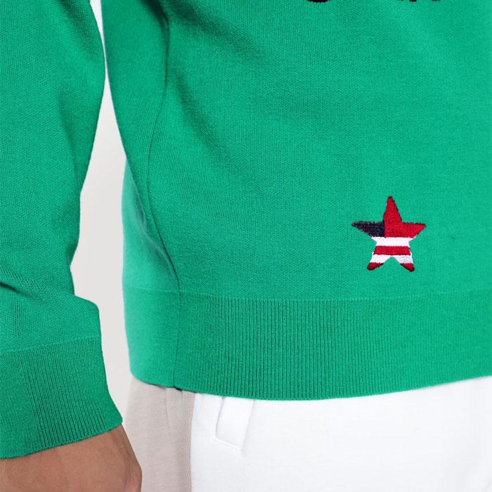 PING（ピン） ゴルフ USA柄 ジャカード クルーネック ニット プル