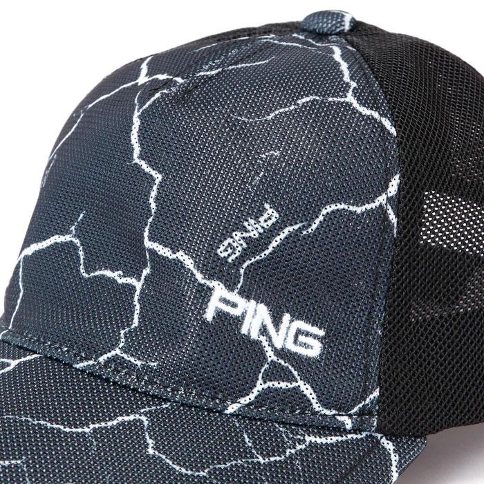 新品ピン ゴルフ 総柄プリント バリアンテック ブルゾン 定価26400円 3L PING ピン ゴルフ 総柄プリント キャップ 621-5187301 ゴルフ