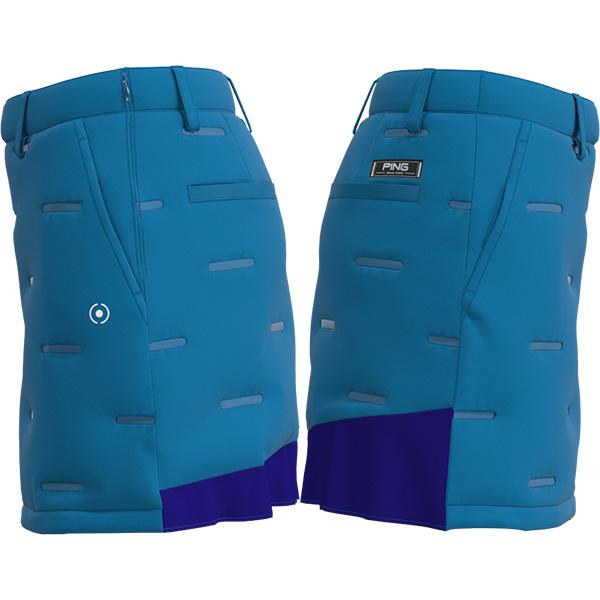 PING レディース ピン アパレル スカート 接結中綿スカート縦横