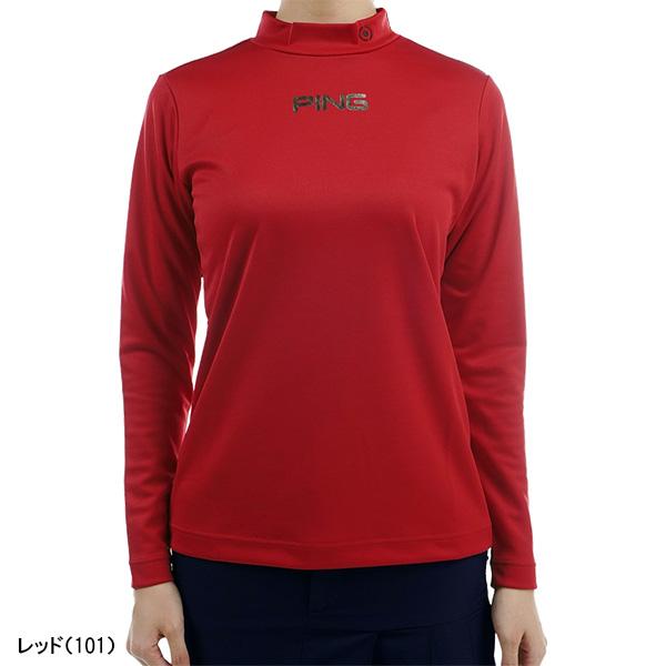 PING レディース ピン アパレル ゴルフウェア 長袖 ハイネックシャツ
