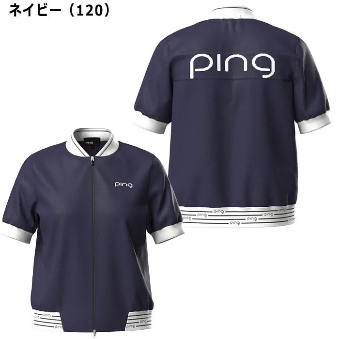 PING レディース ピン ゴルフ 半袖 フルジップニットブルゾン PING レディース ピン ゴルフ 半袖 フルジップニットブルゾン