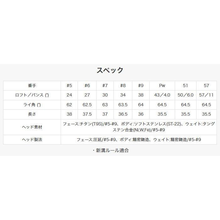 【練習用クラブ】プロギア iD nabla RS TITANFACE 2014年モデル アイアン 単品 ＃5 MCI PRACTICE／MCI PRACTICE PLUS カーボンシャフト【■PU■】_6
