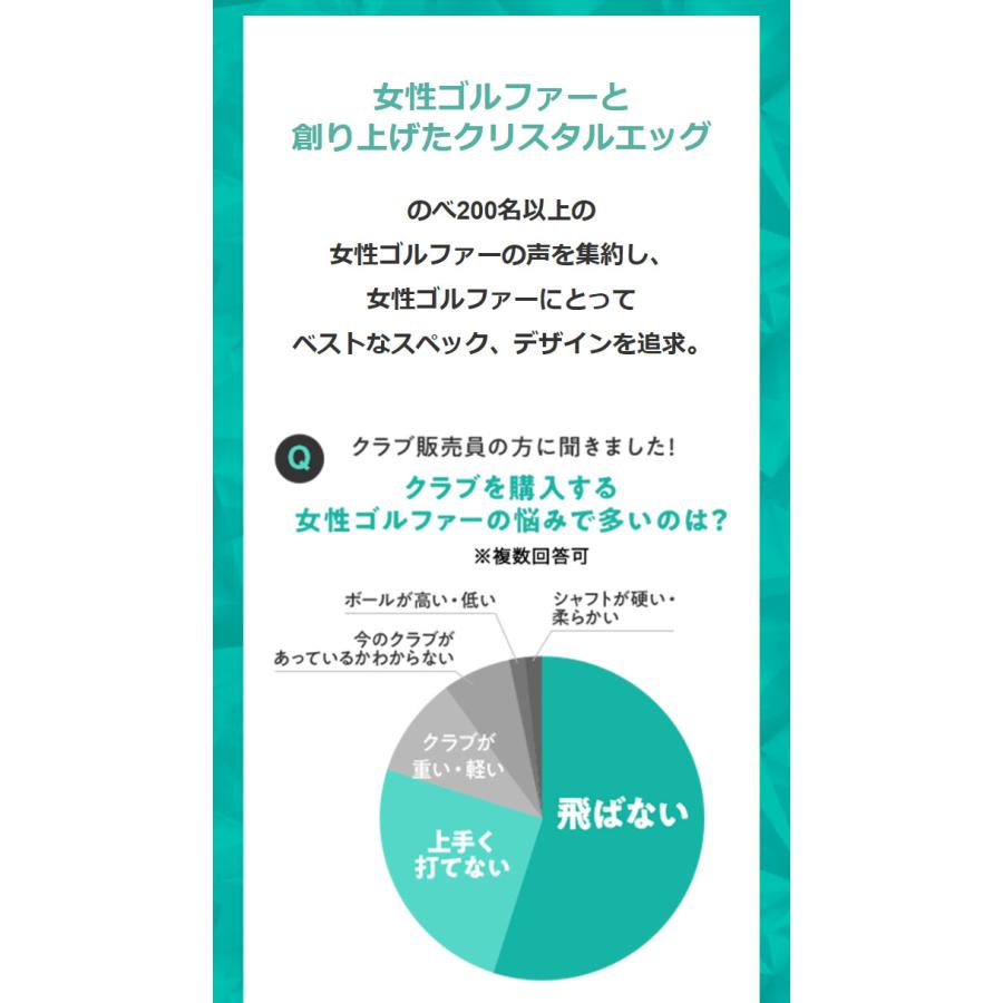 PRGR レディース プロギア CRYSTAL egg アイアン 4本セット(#7 PRGR レディース プロギア CRYSTAL egg アイアン 4本セット(#7