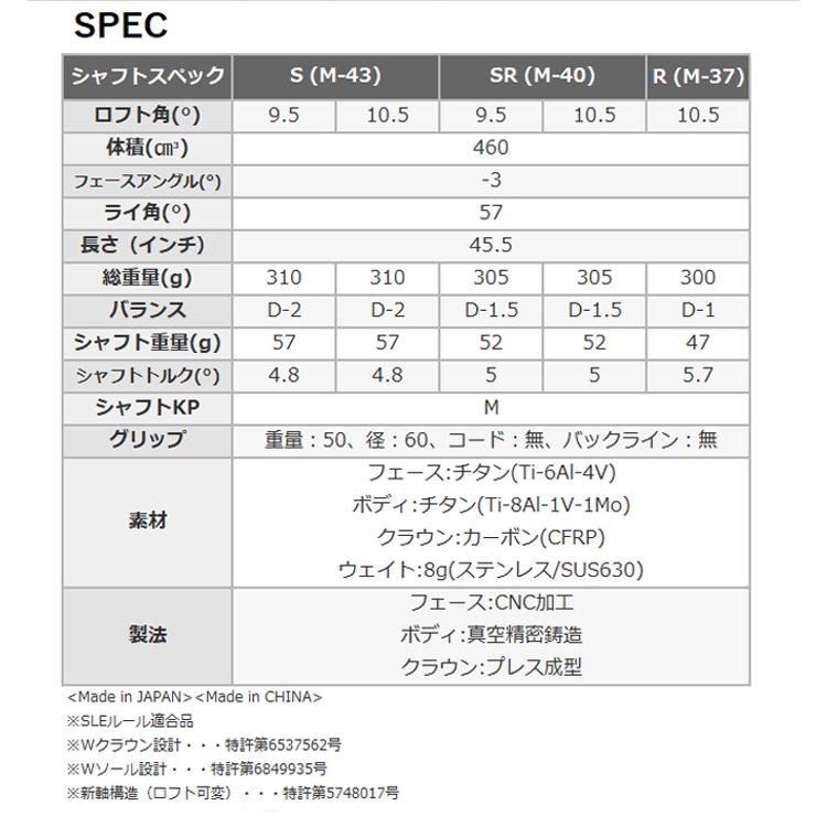 プロギア RS justシリーズ RSドライバー 2022年モデル Diamana for PRGR BLACK カーボンシャフト｜puresuto｜06