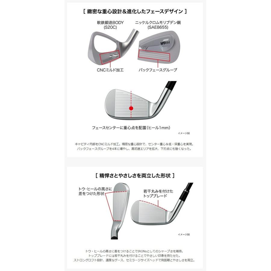 PRGR（プロギア） 04 アイアン リミテッド ブラック エディション 5本