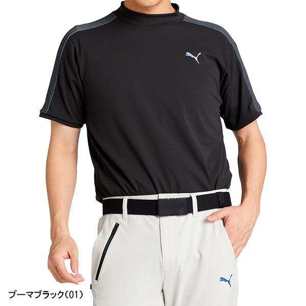 puma golf メンズセットアップ モックネック＆EGWハーフパンツCOOL