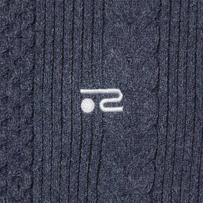 Rosasen（ロサーセン） ゴルフ 長袖 軽量 ケーブル編み ニット 044